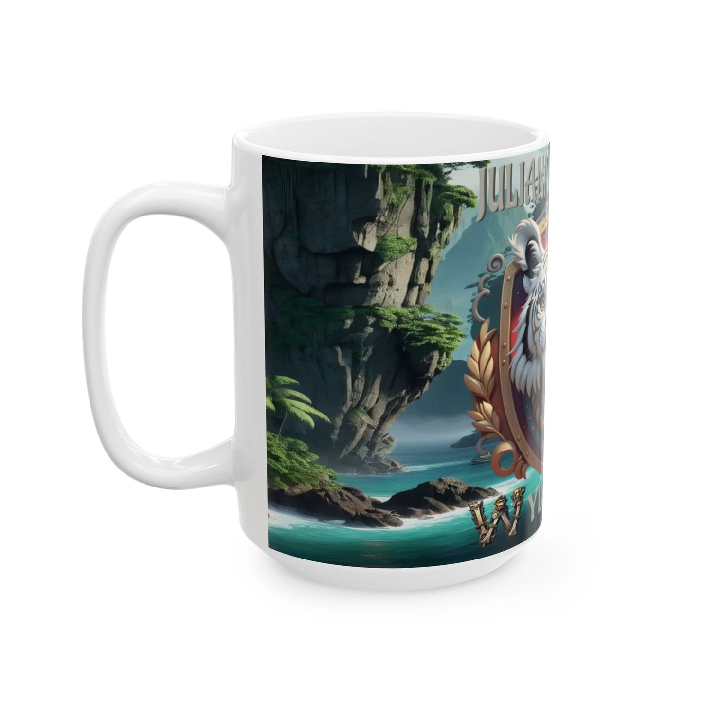 Wylieville After Dark: Julianna O'Roar Day Cove Ceramic Mug, (15oz)