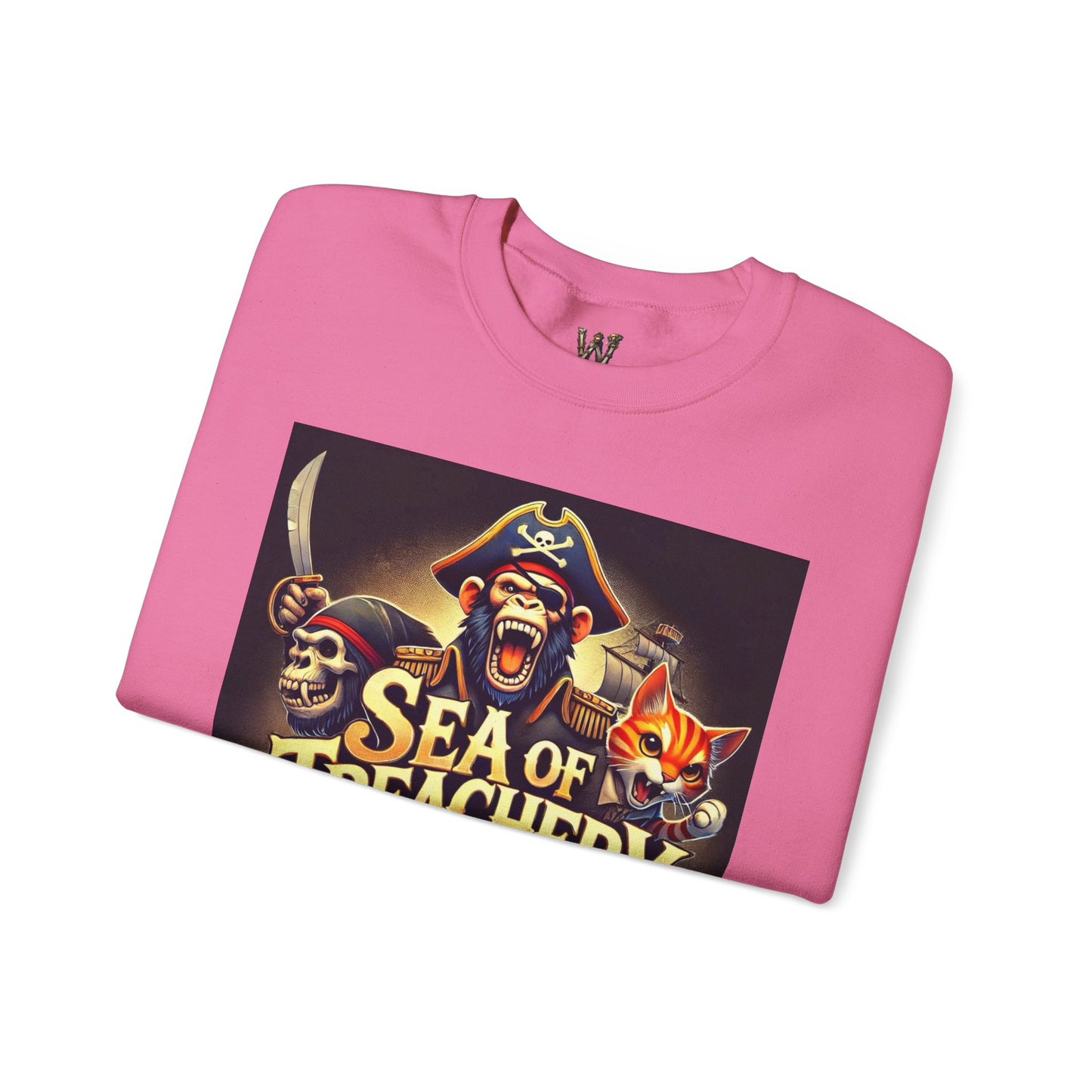 Wylieville After Dark: Sea of Treachery Fun Crewneck Sweatshirt