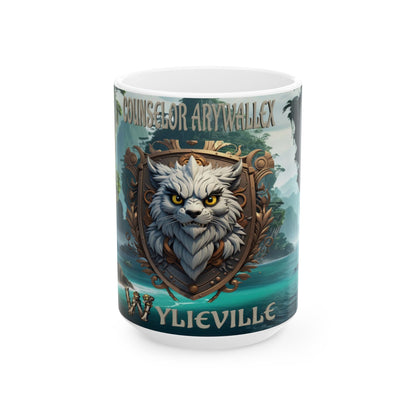 Wylieville After Dark: Counselor Arywallex Day Cove Ceramic Mug, (15oz)