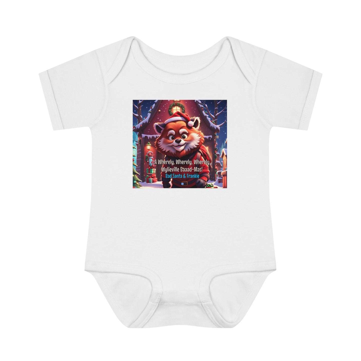 Wylieville: Bad Santa A Wherely Baaad - Mas!  Infant Baby Rib Bodysuit