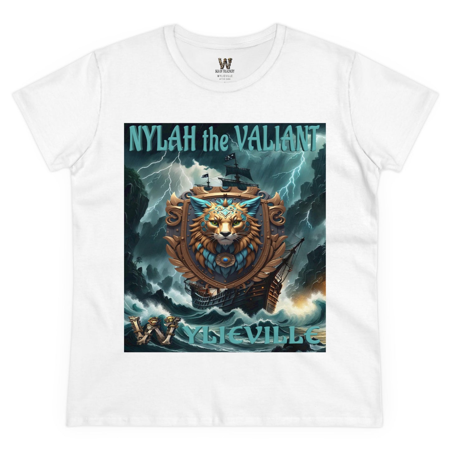 Wylieville After Dark: Nylah the Valiant Cove Midweight Cotton Tee