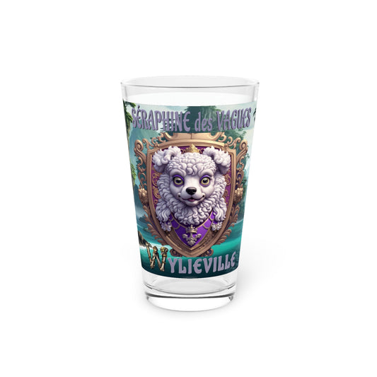 Wylieville After Dark: Séraphine des Vagues Pint Glass, 16oz