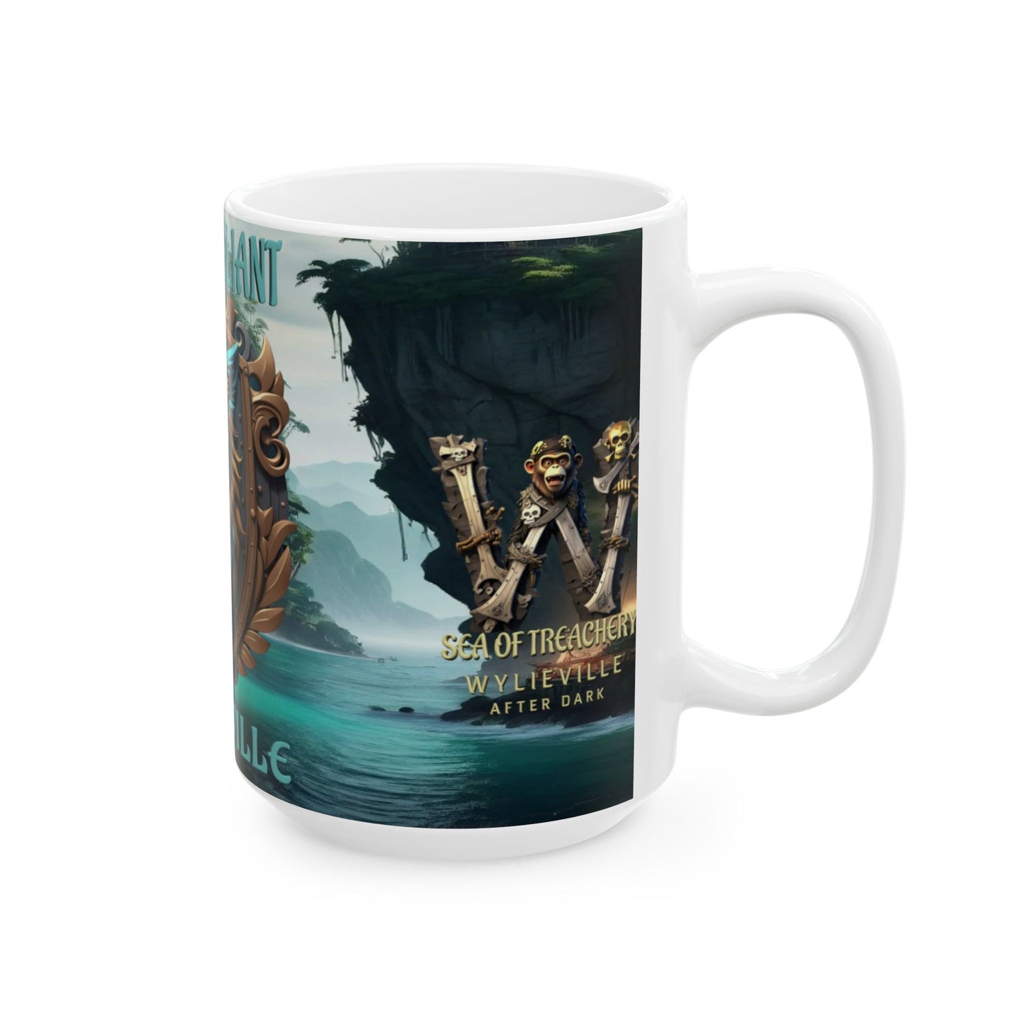 Wylieville After Dark: Nylah the Valiant Day Cove Ceramic Mug, (15oz)