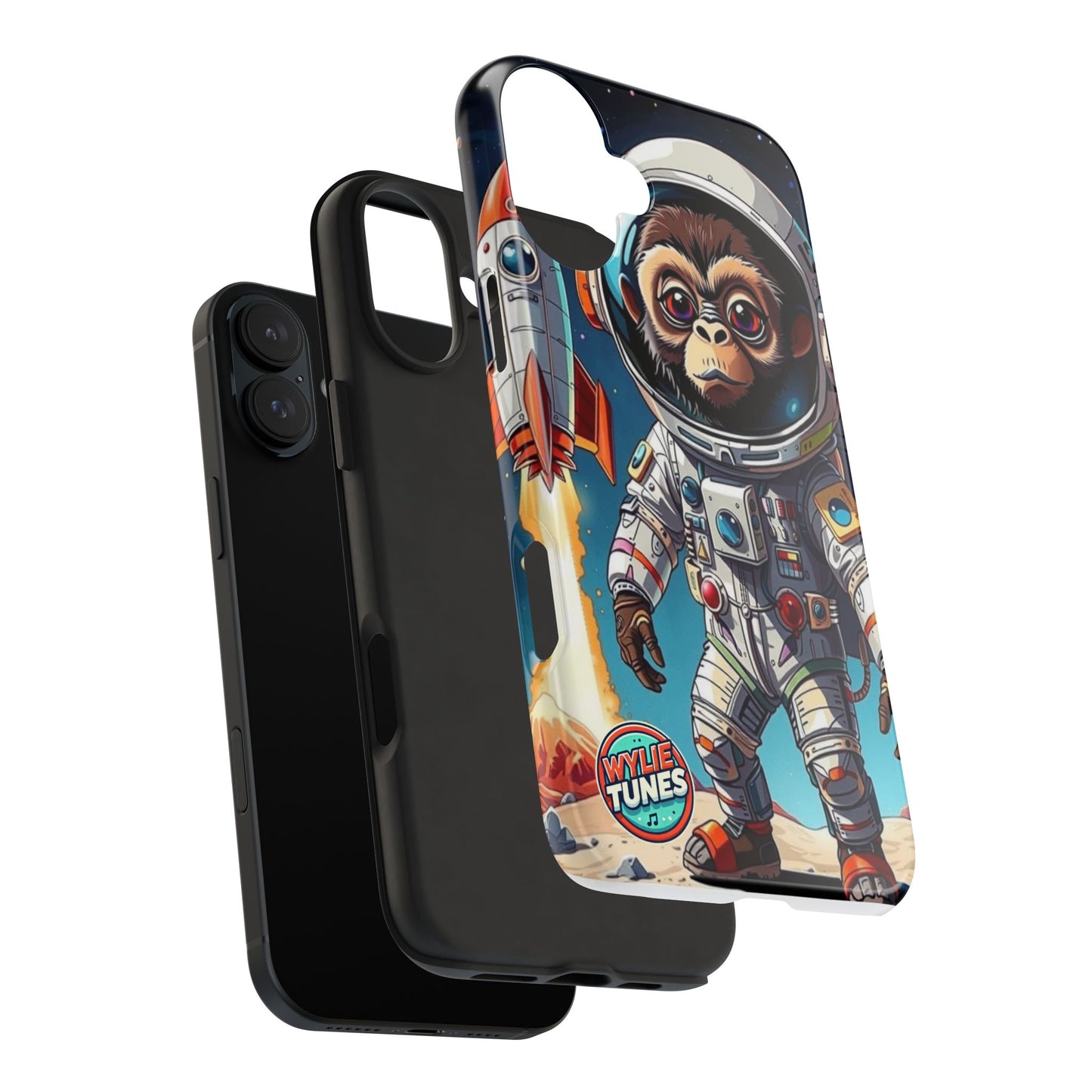 Wylie Tunes: Rocket Illustration Tough iPhone 16 Plus Case