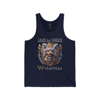 Wylieville After Dark: Lilou des Vagues Unisex Jersey Tank