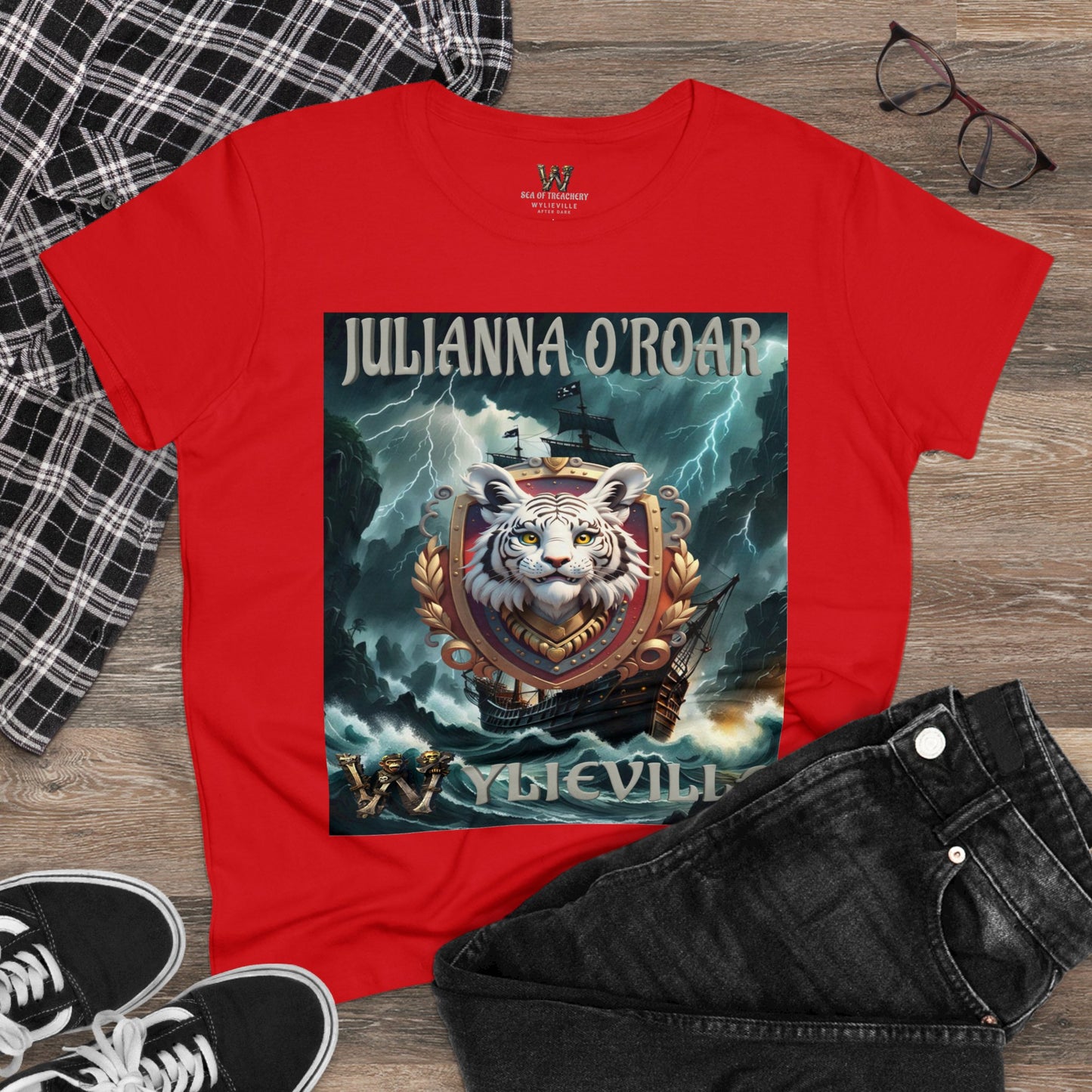 Wylieville After Dark: Julianna O'Roar Cove Midweight Cotton Tee