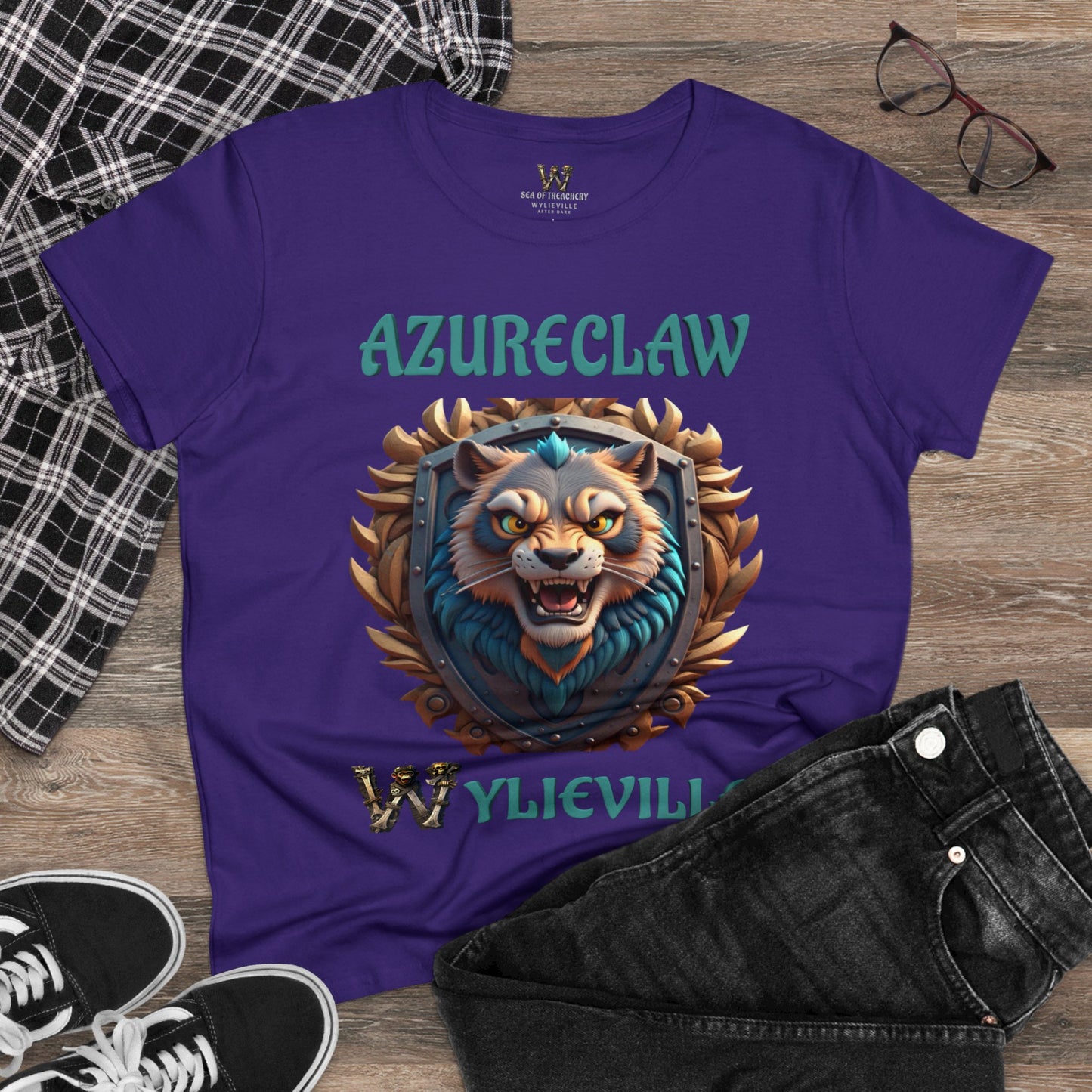 Wylieville After Dark: AzureClaw Midweight Cotton Tee