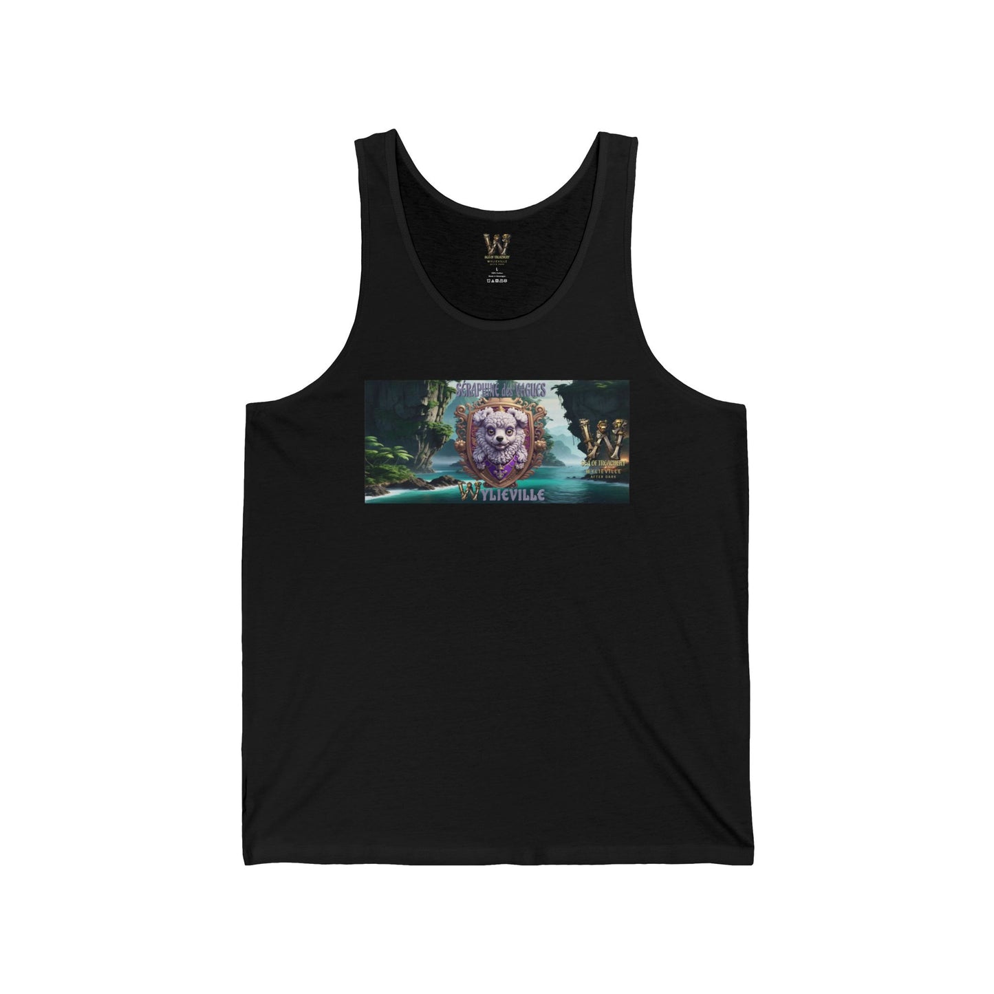 Wylieville After Dark: Séraphine des Vagues Day Cove Unisex Jersey Tank