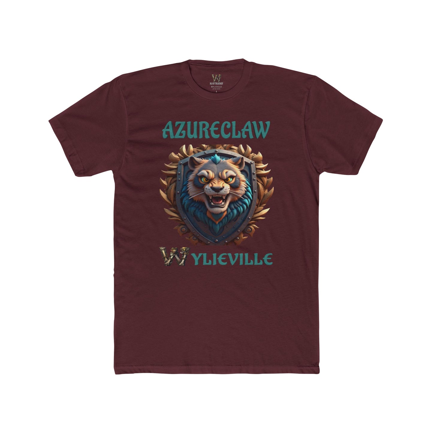 Wylieville After Dark: AzureClaw Unisex Cotton Crew Tee