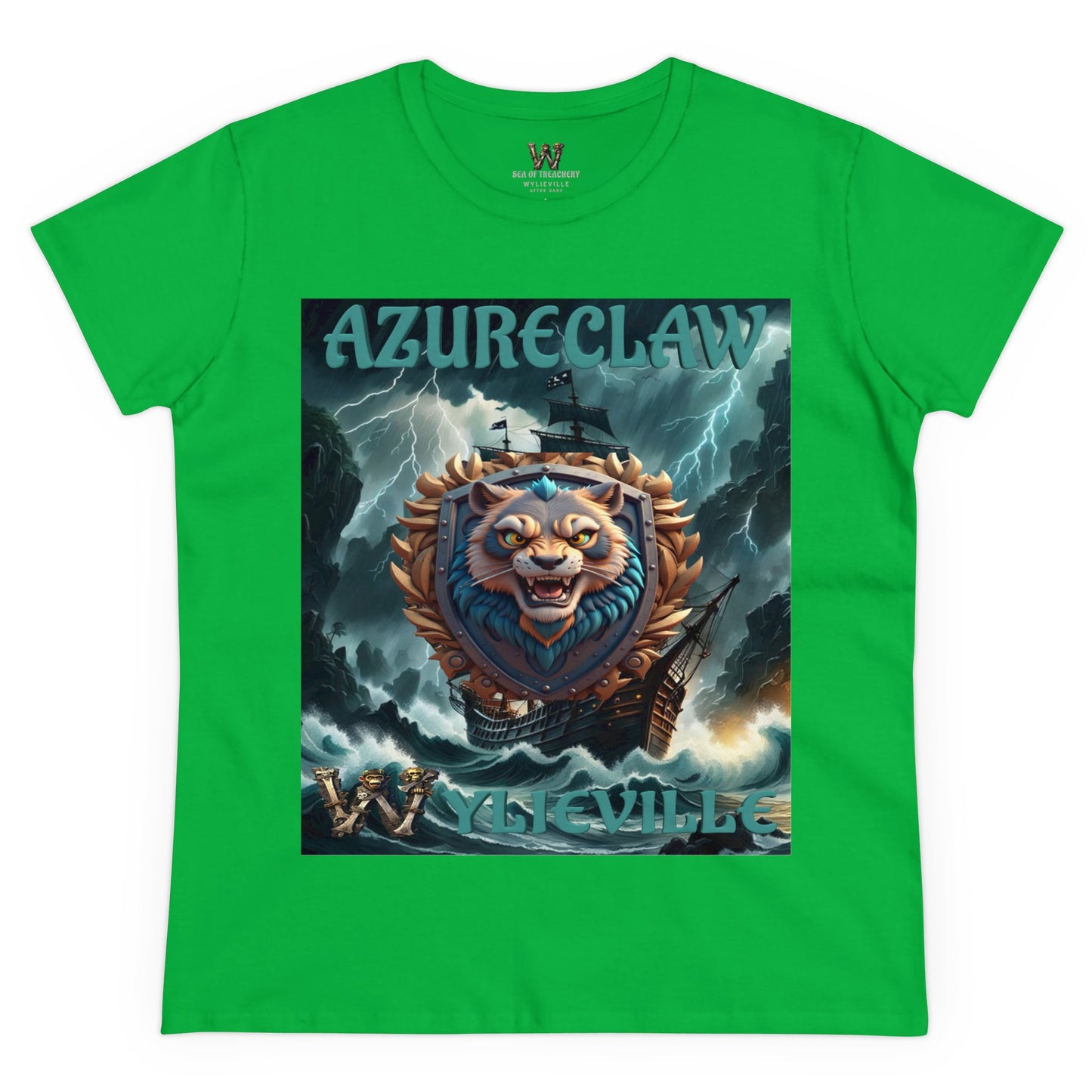 Wylieville After Dark: AzureClaw Cove Midweight Cotton Tee