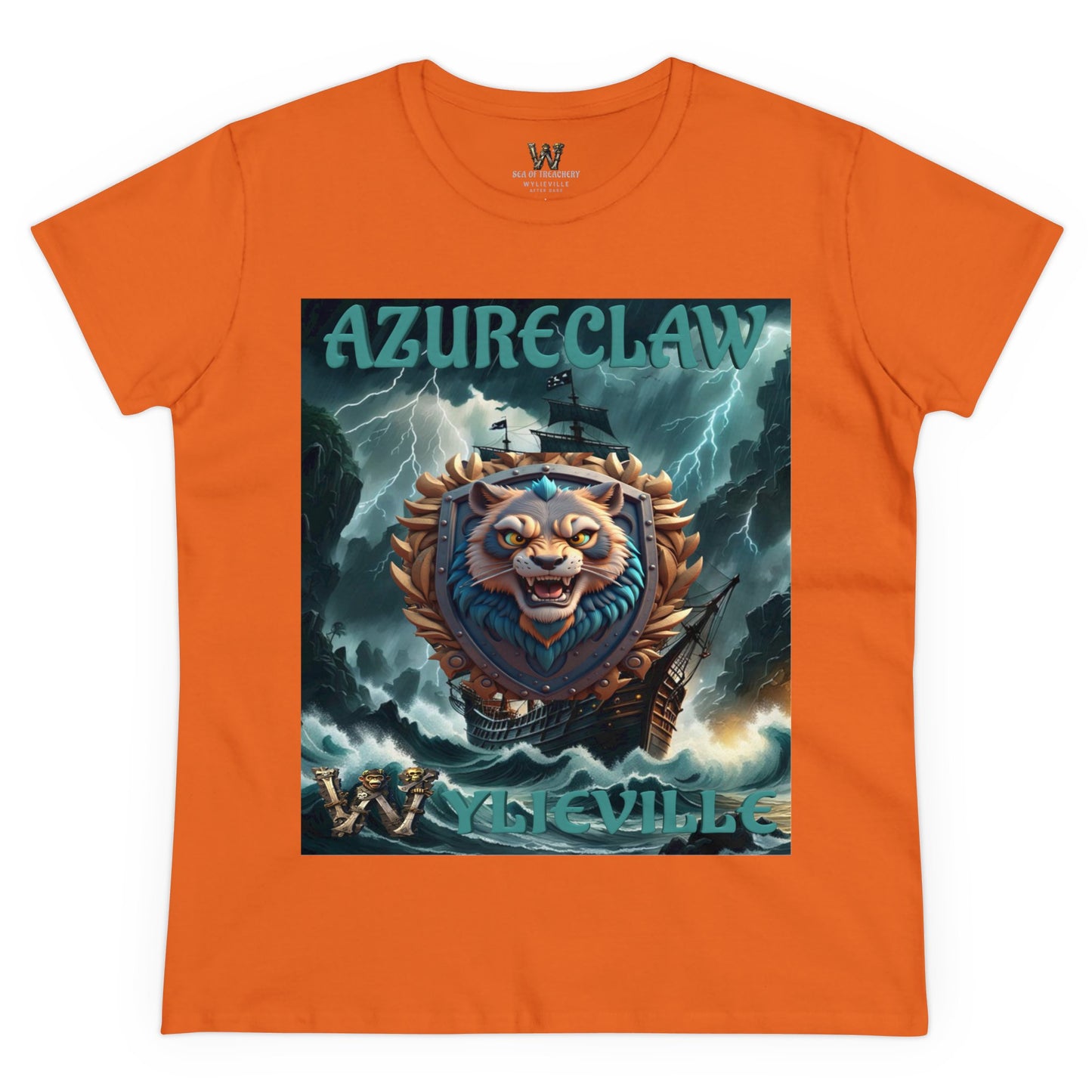 Wylieville After Dark: AzureClaw Cove Midweight Cotton Tee