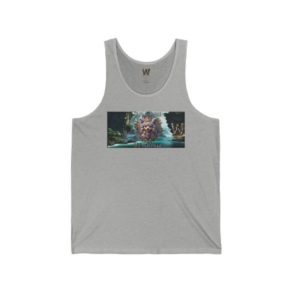 Wylieville After Dark: Lilou des Vagues Day Cove Unisex Jersey Tank