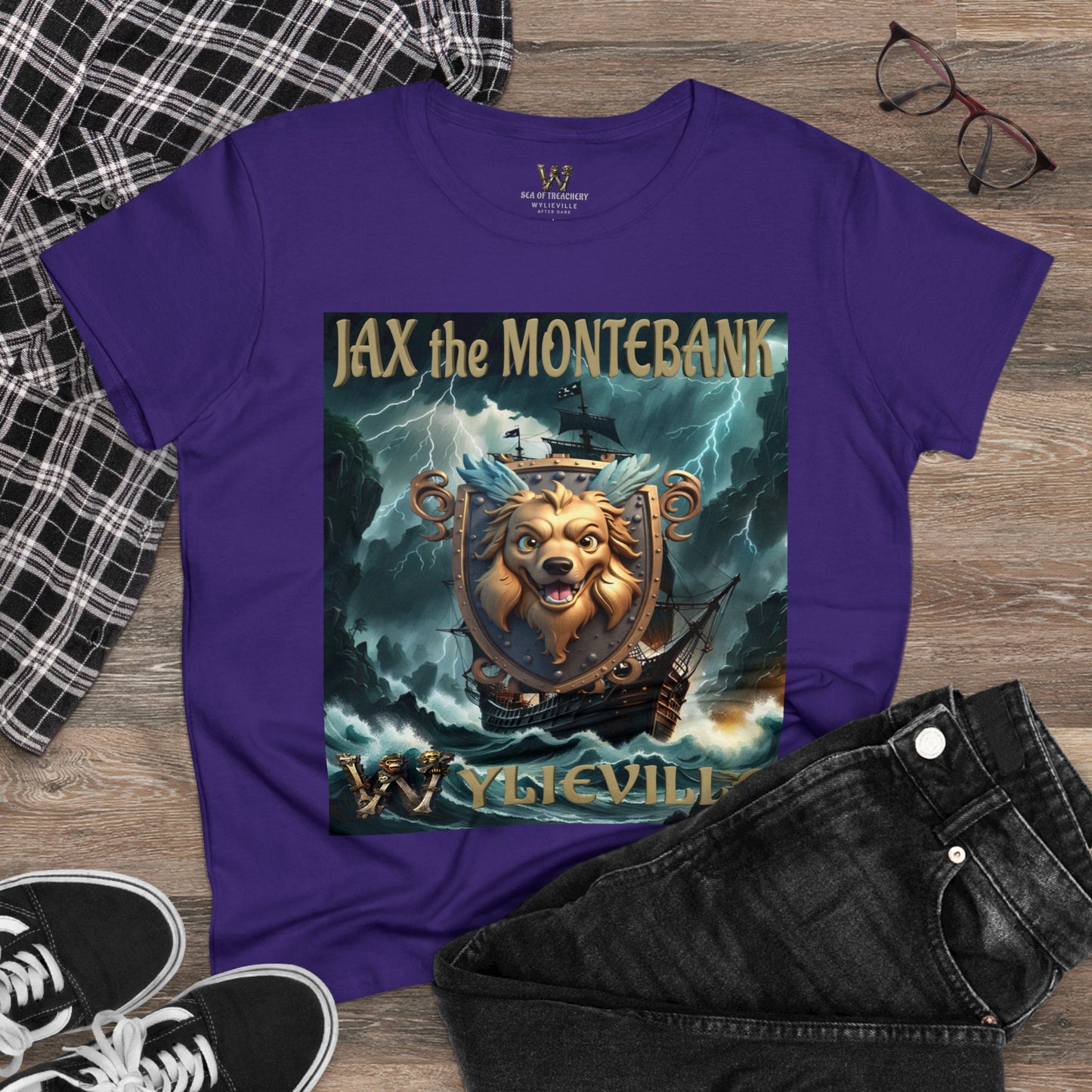 Wylieville After Dark: Jax the MonteBank Cove Midweight Cotton Tee