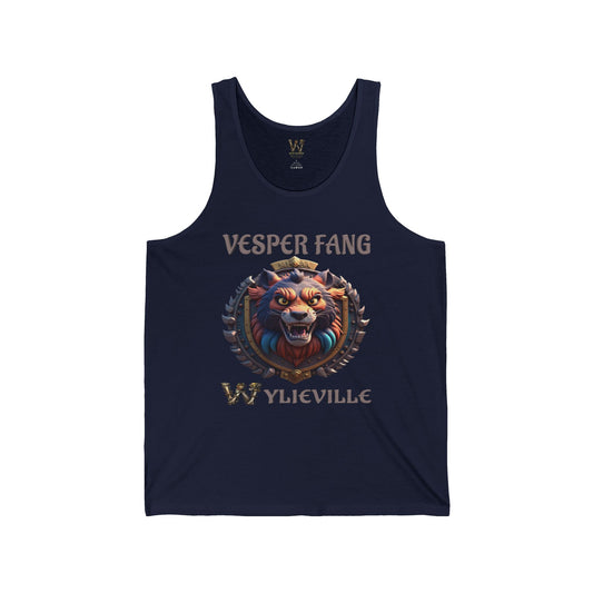 Wylieville After Dark: Vesper Fang Unisex Jersey Tank