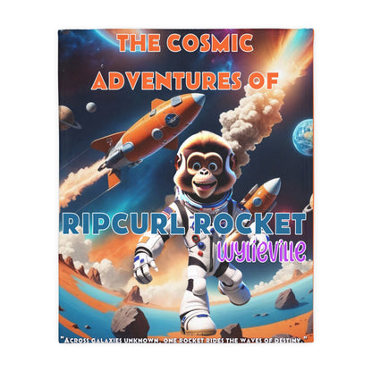 Wylie Tunes: Space Cat 2 & RipCurl Rocket Velveteen Microfiber 60x50 Reversible Blanket – “Double the Action, Double the Story"