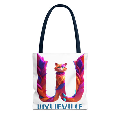 Wylieville Brand Tote Bag - White/Blue