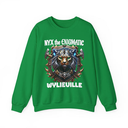 Wylieville After Dark: Nyx the Enigmatic Heavy Blend Crewneck Sweatshirt