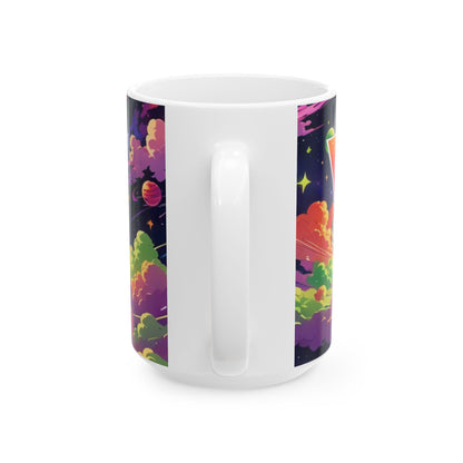 Wylie Tunes: Space 2 Ceramic Mug, (15oz)