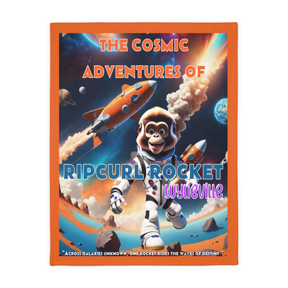 Wylie Tunes: Space Cat 2 & RipCurl Rocket Velveteen Microfiber 80x60 Reversible Blanket – “Double the Action, Double the Story"