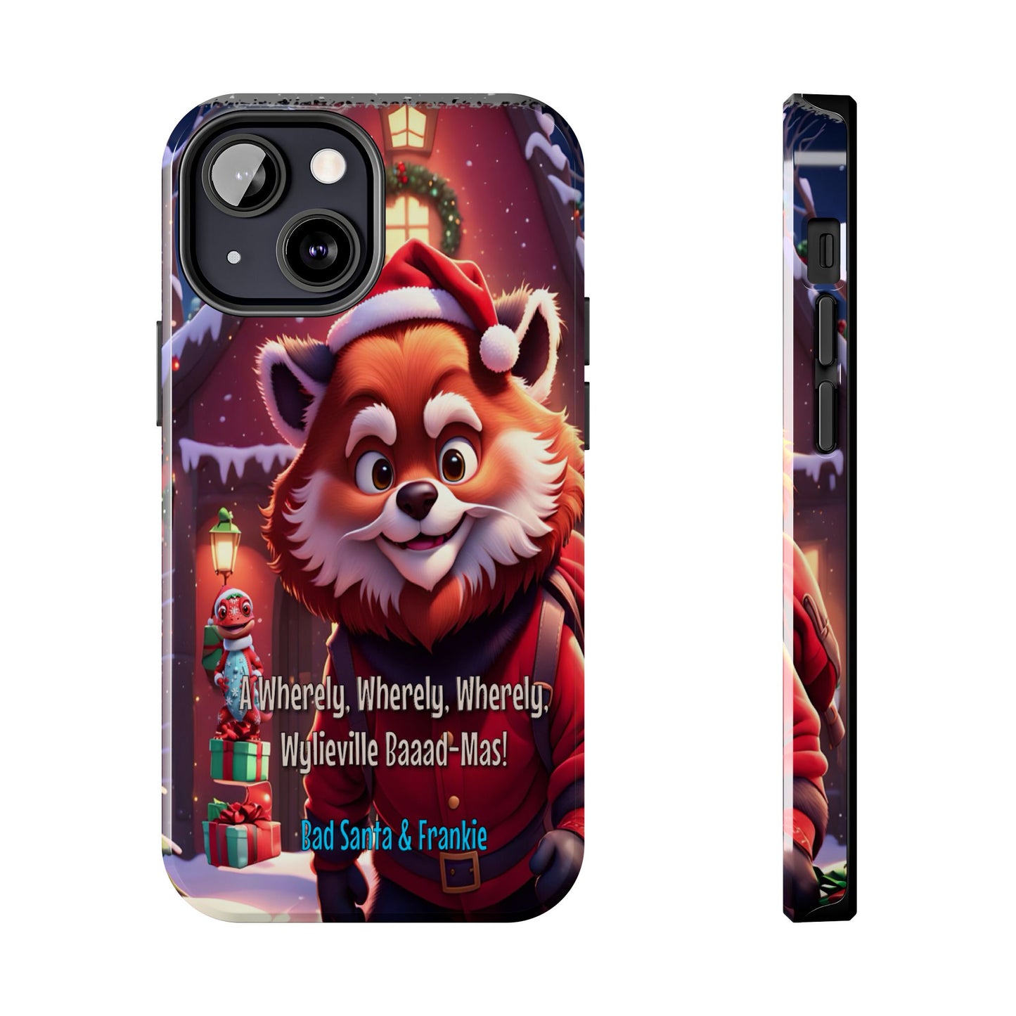 Wylieville: Bad Santa - Baaad - Mas! Tough iPhone 13 Mini Case