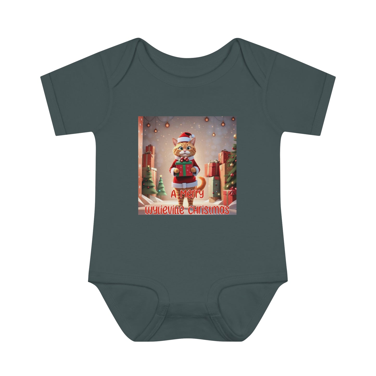 Wylieville: Merry Wylieville Christmas Infant Baby Rib Bodysuit