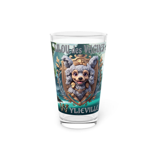 Wylieville After Dark: Lilou des Vagues Pint Glass, 16oz