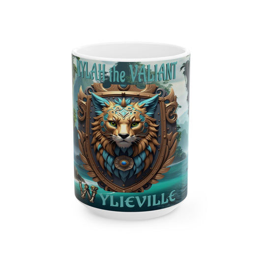 Wylieville After Dark: Nylah the Valiant Day Cove Ceramic Mug, (15oz)