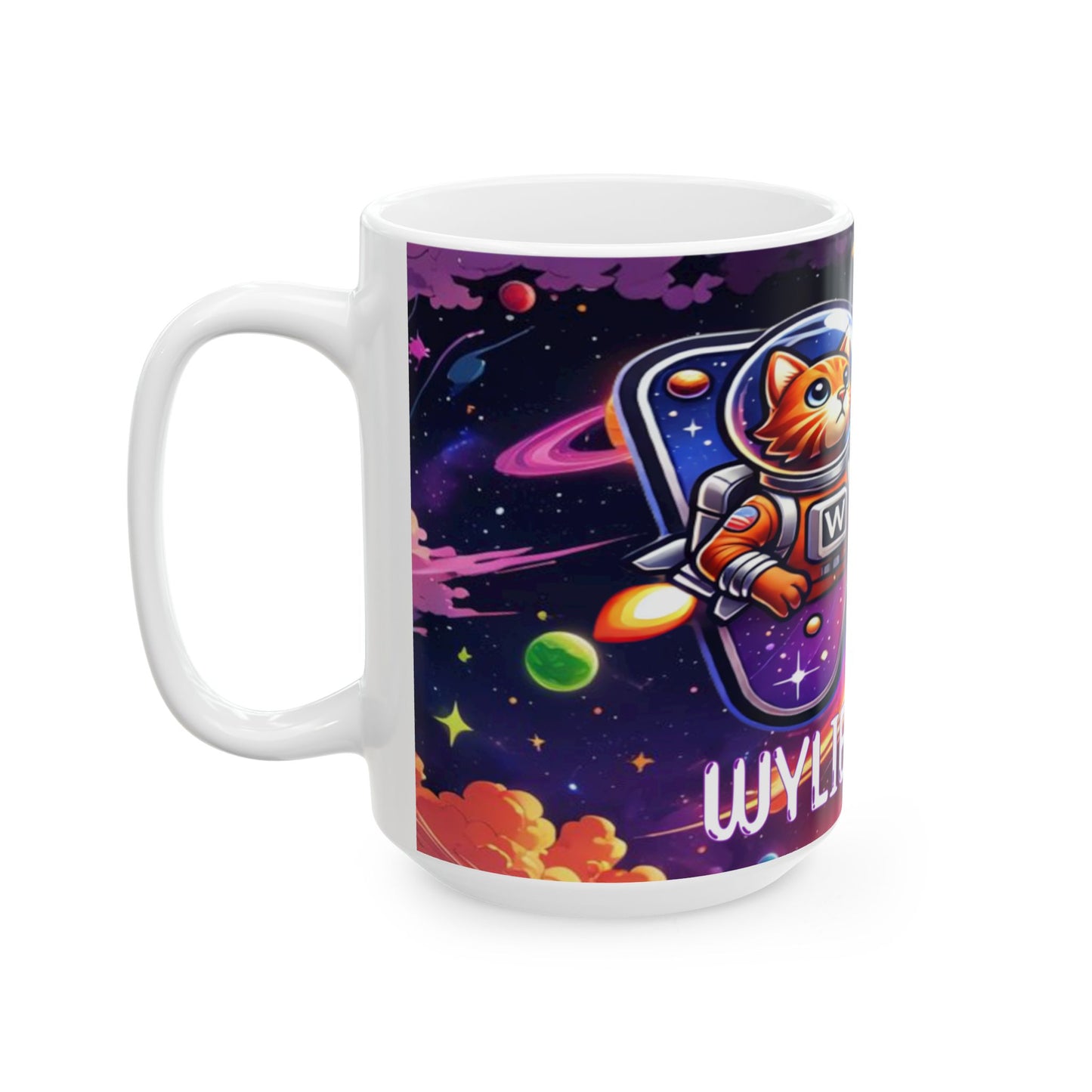 Wylie Tunes: Space Ceramic Mug, (15oz)