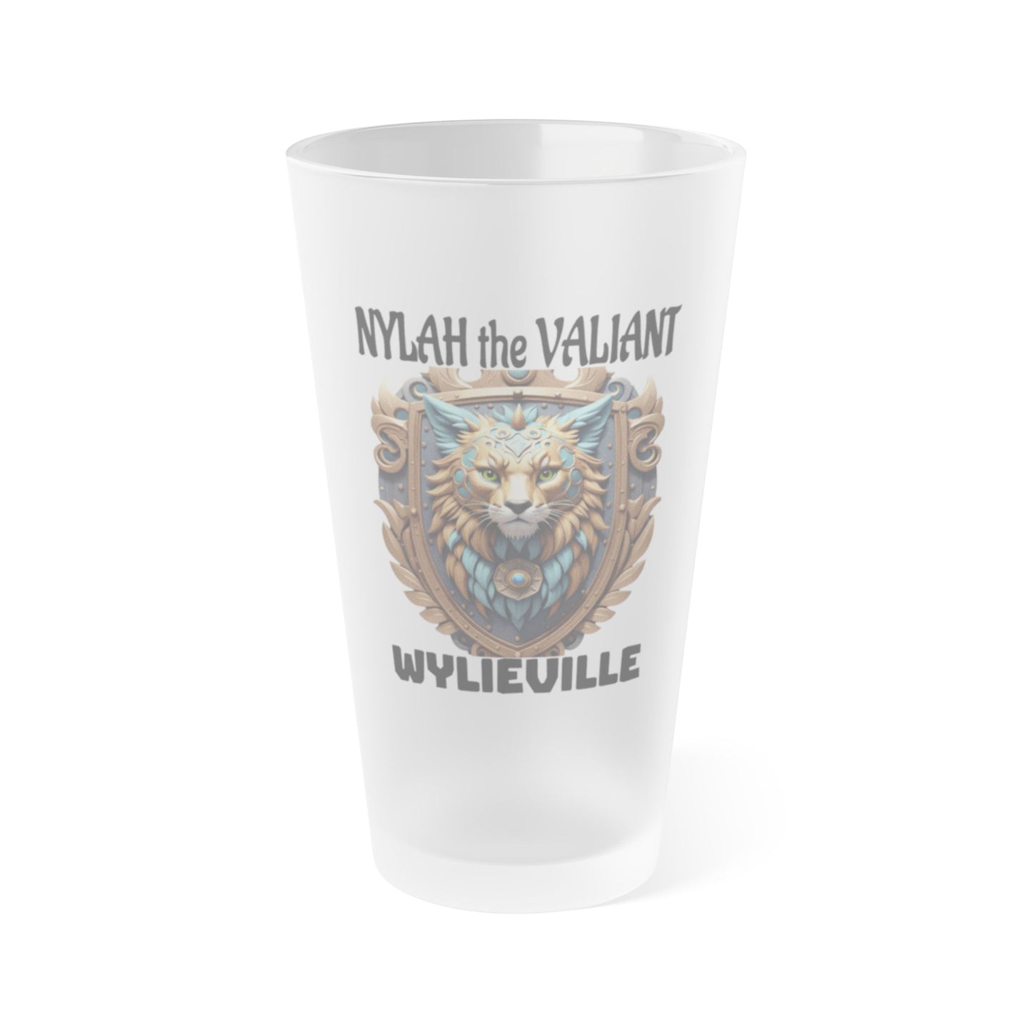 Wylieville After Dark: Nylah's Frosted Pint Glass, 16oz