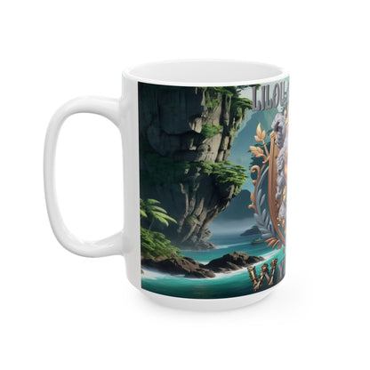 Wylieville After Dark: Lilou des Vagues Day Cove Ceramic Mug, (15oz)