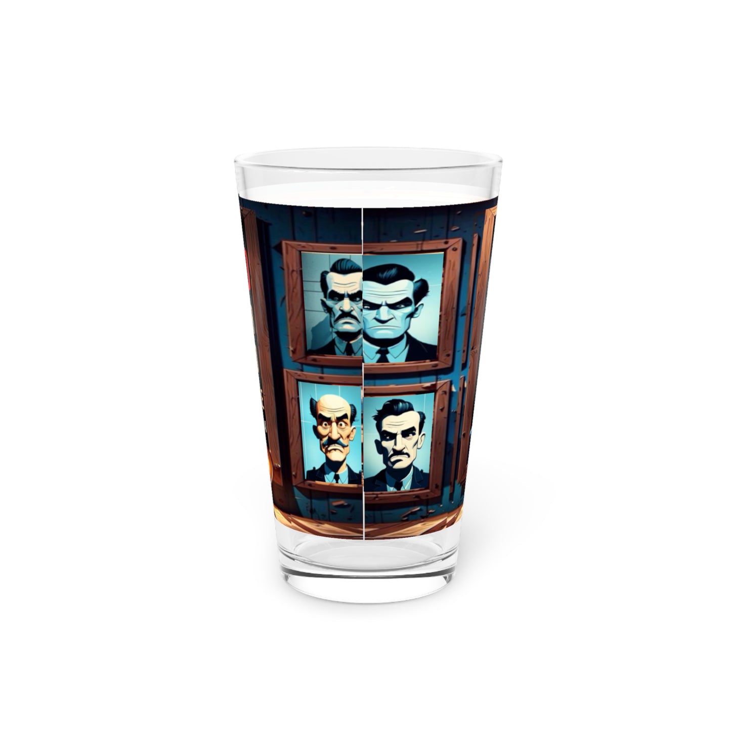 Wylieville After Dark: Monsignor Aficionados Pint Glass, 16oz