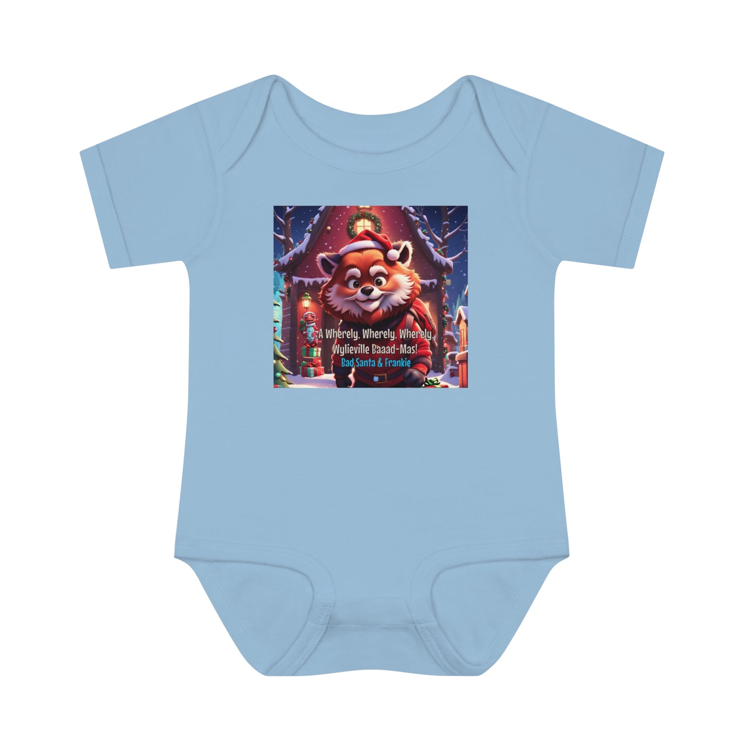 Wylieville: Bad Santa A Wherely Baaad - Mas!  Infant Baby Rib Bodysuit