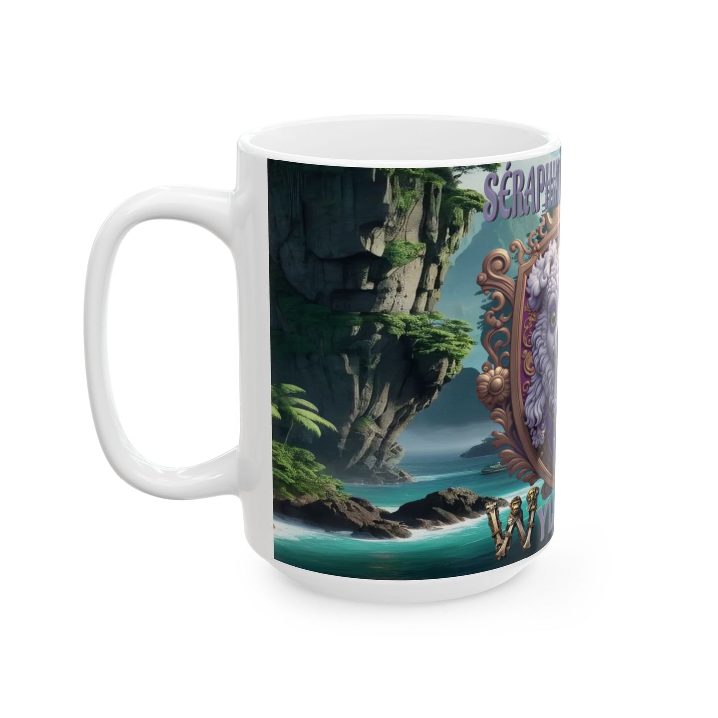 Wylieville After Dark: Séraphine des Vagues Ceramic Mug, (15oz)