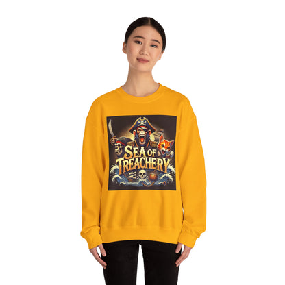 Wylieville After Dark: Sea of Treachery Fun Crewneck Sweatshirt