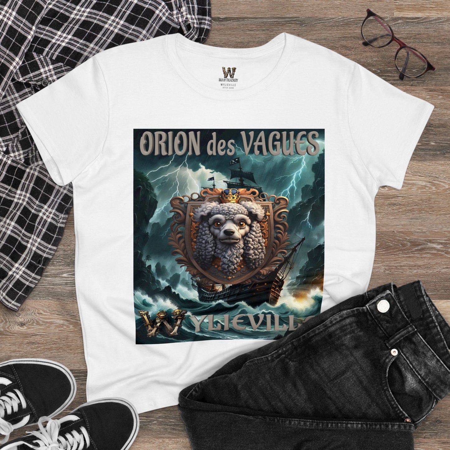 Wylieville After Dark: Orion des Vagues Cove Midweight Cotton Tee