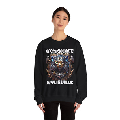 Wylieville After Dark: Nyx the Enigmatic Heavy Blend Crewneck Sweatshirt