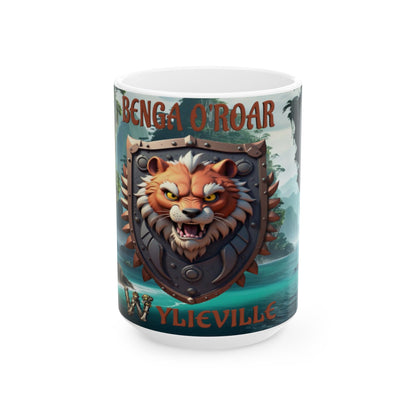 Wylieville After Dark: Benga O'Roar Day Cove Ceramic Mug, (15oz)