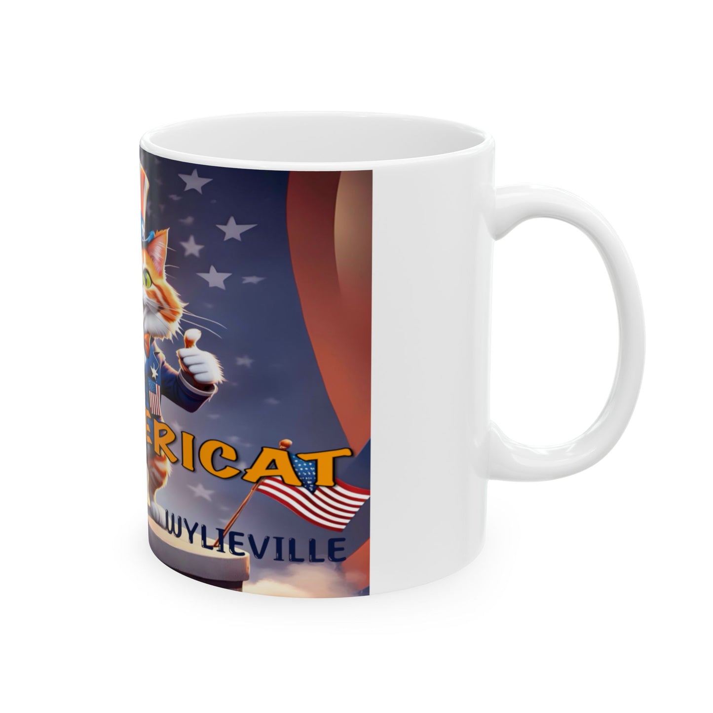 Wylieville: The Americat Ceramic Mug, (11oz)