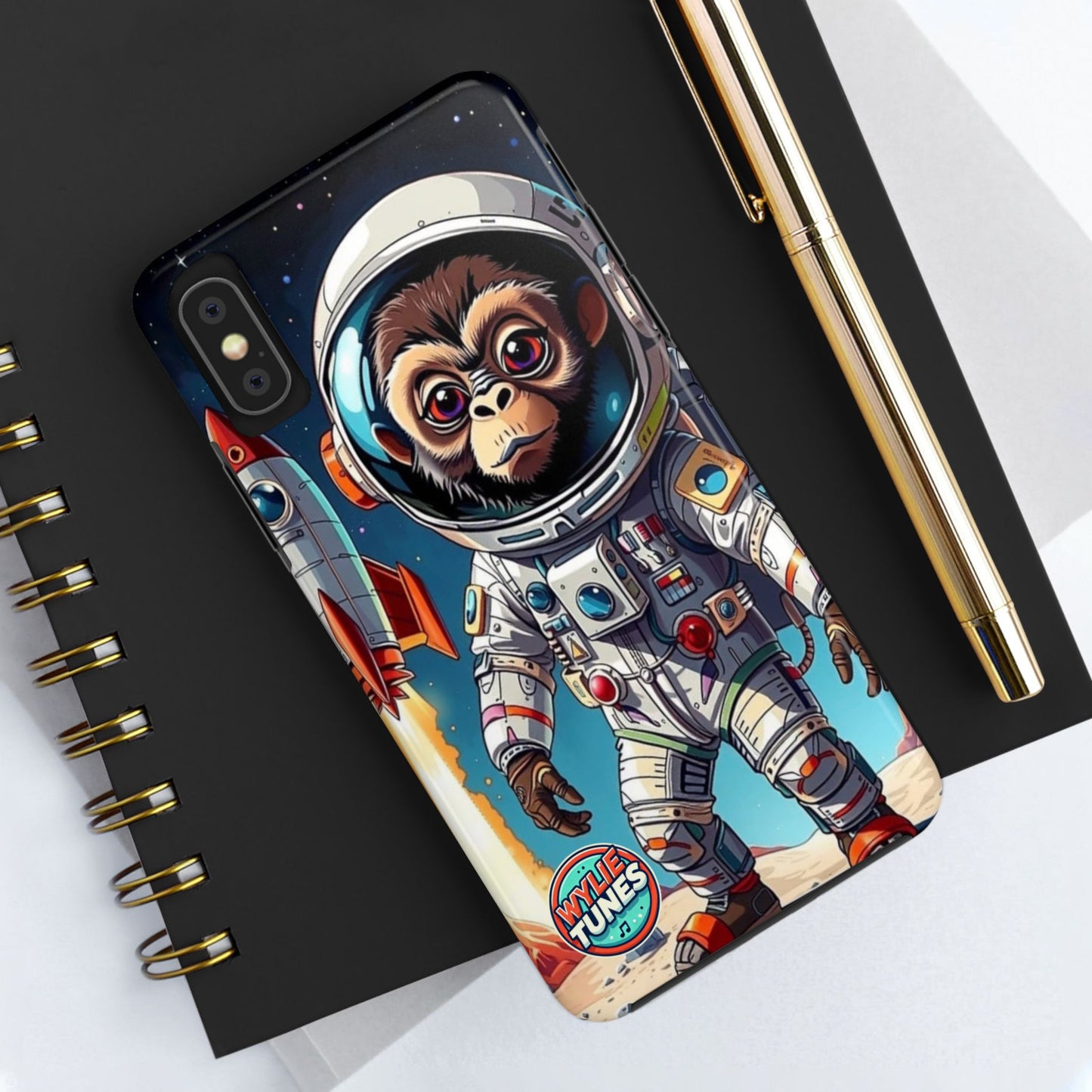 Wylie Tunes: Rocket Illustration Tough iPhone XS Case