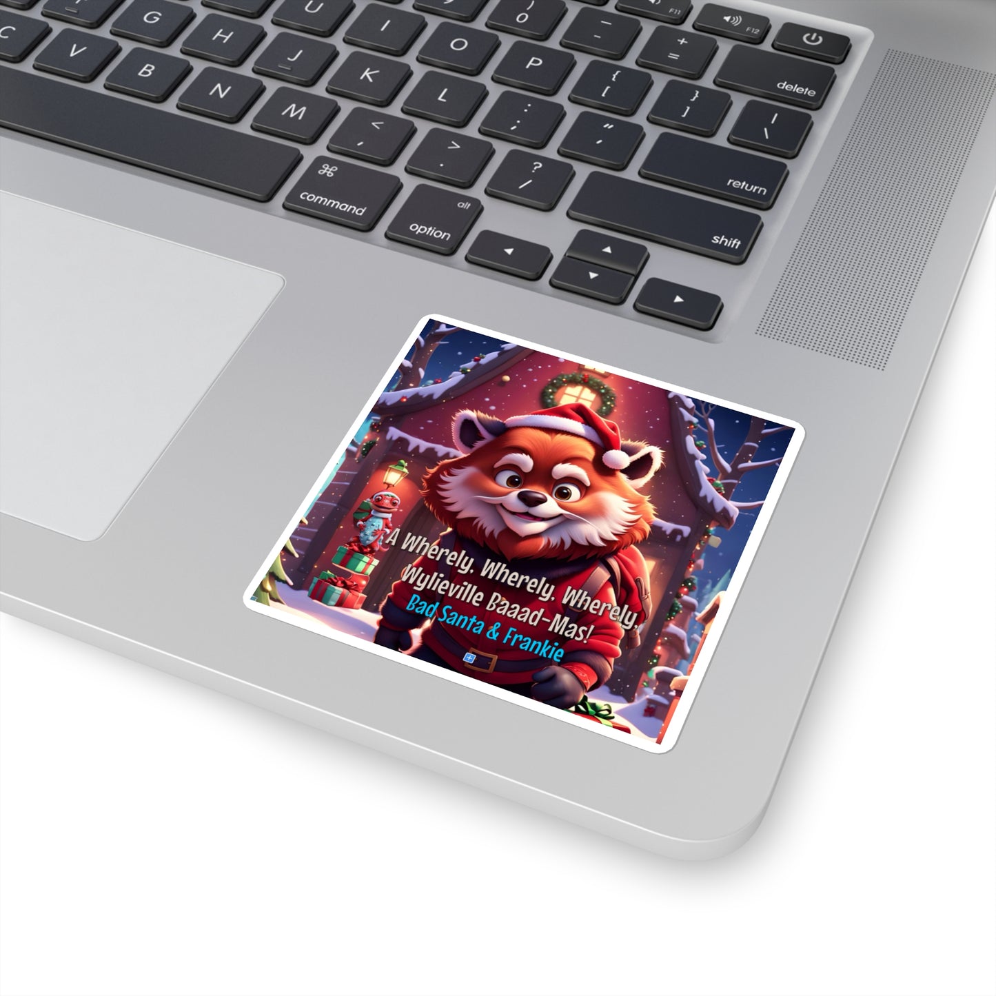 Wylieville: Bad Santa Baaad - Mas! Square Stickers