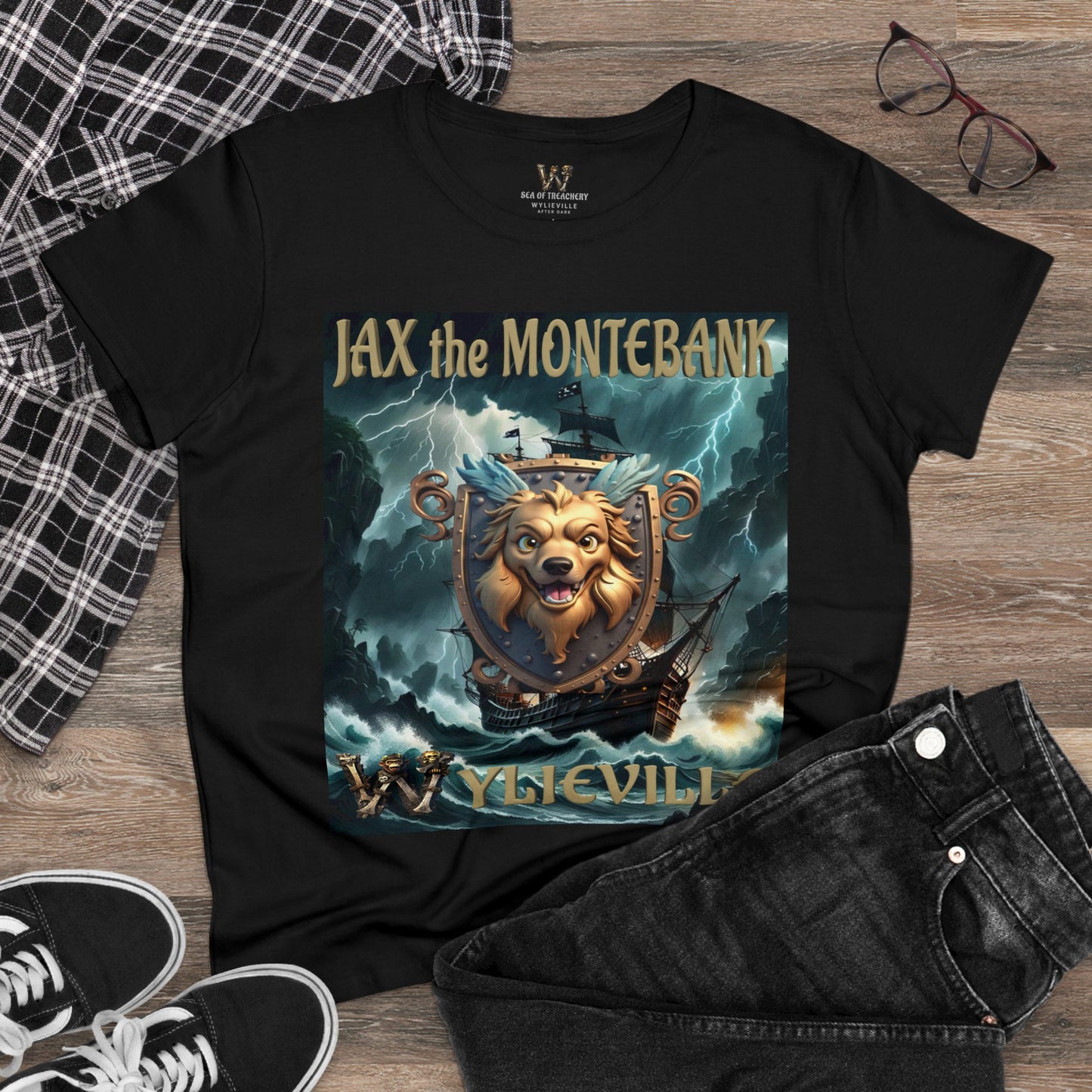 Wylieville After Dark: Jax the MonteBank Cove Midweight Cotton Tee