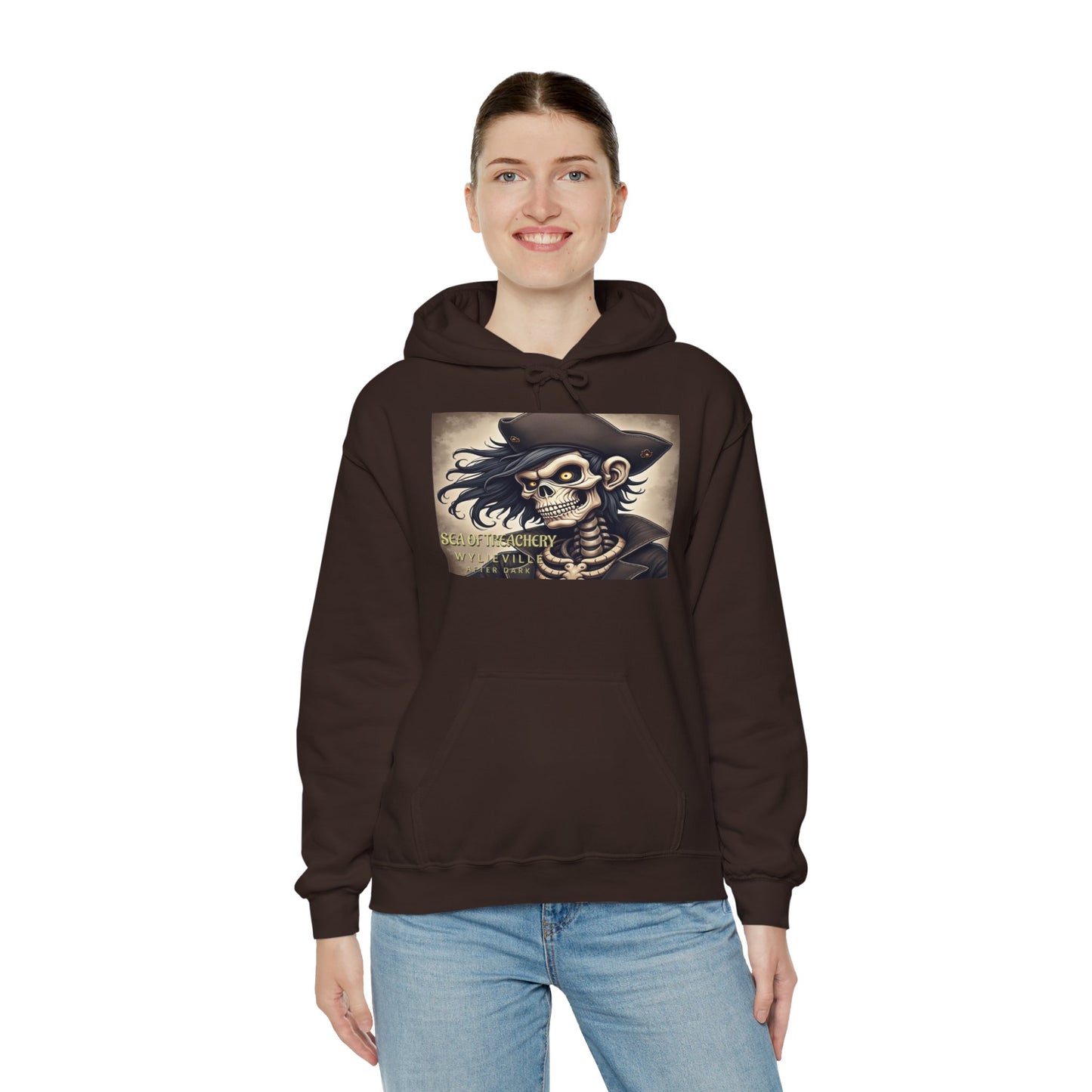 Wylieville After Dark: Sea of Treachery Unisex Illustration II Hooded Sweatshirt