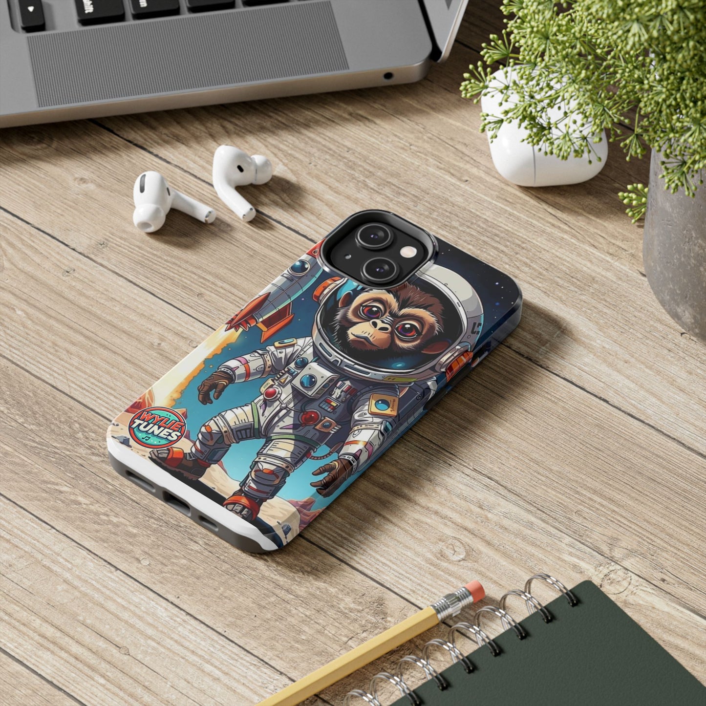 Wylie Tunes: Rocket Illustration Tough iPhone 14 Case