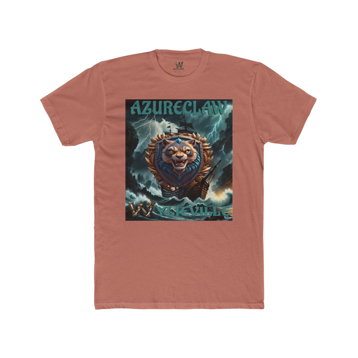 Wylieville After Dark: AzureClaw Cove Cotton Crew Tee