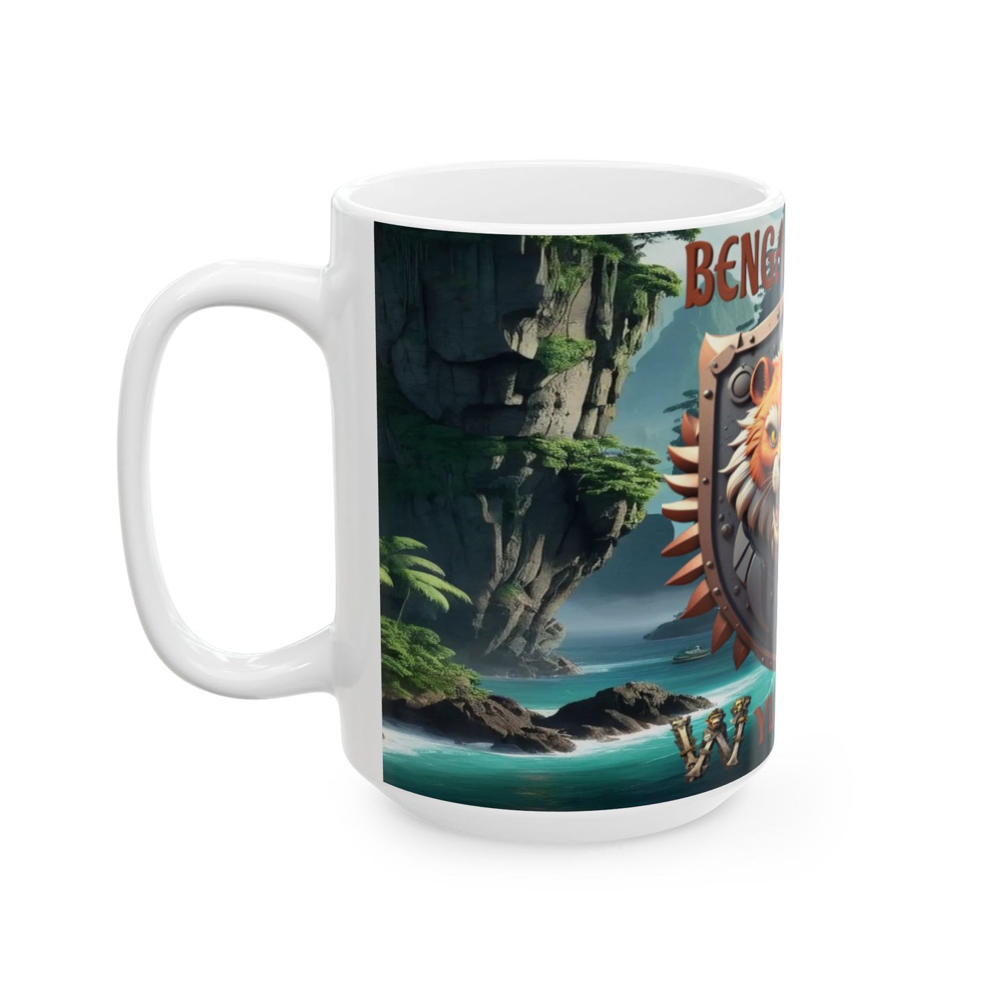 Wylieville After Dark: Benga O'Roar Day Cove Ceramic Mug, (15oz)