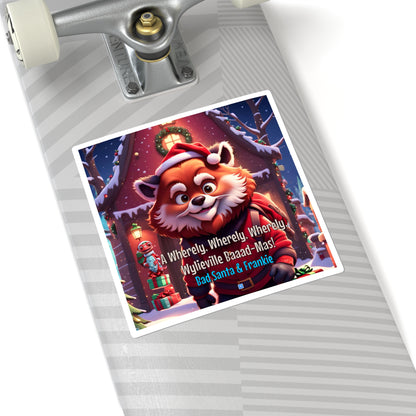 Wylieville: Bad Santa Baaad - Mas! Square Stickers