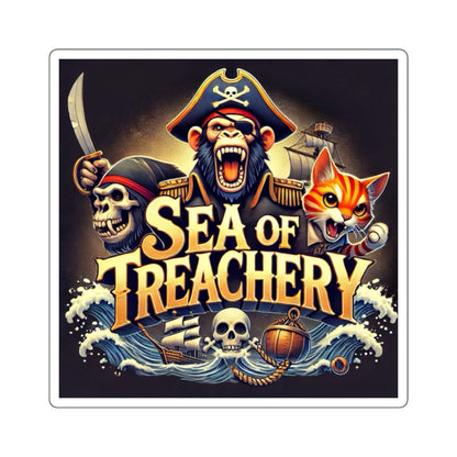 Wylieville After Dark: Sea of Treachery Square Stickers