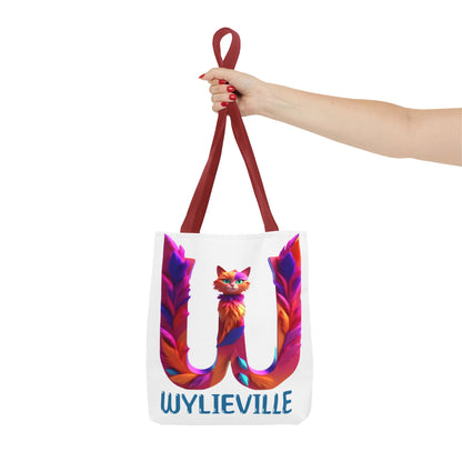 Wylieville Brand Tote Bag - White/Blue