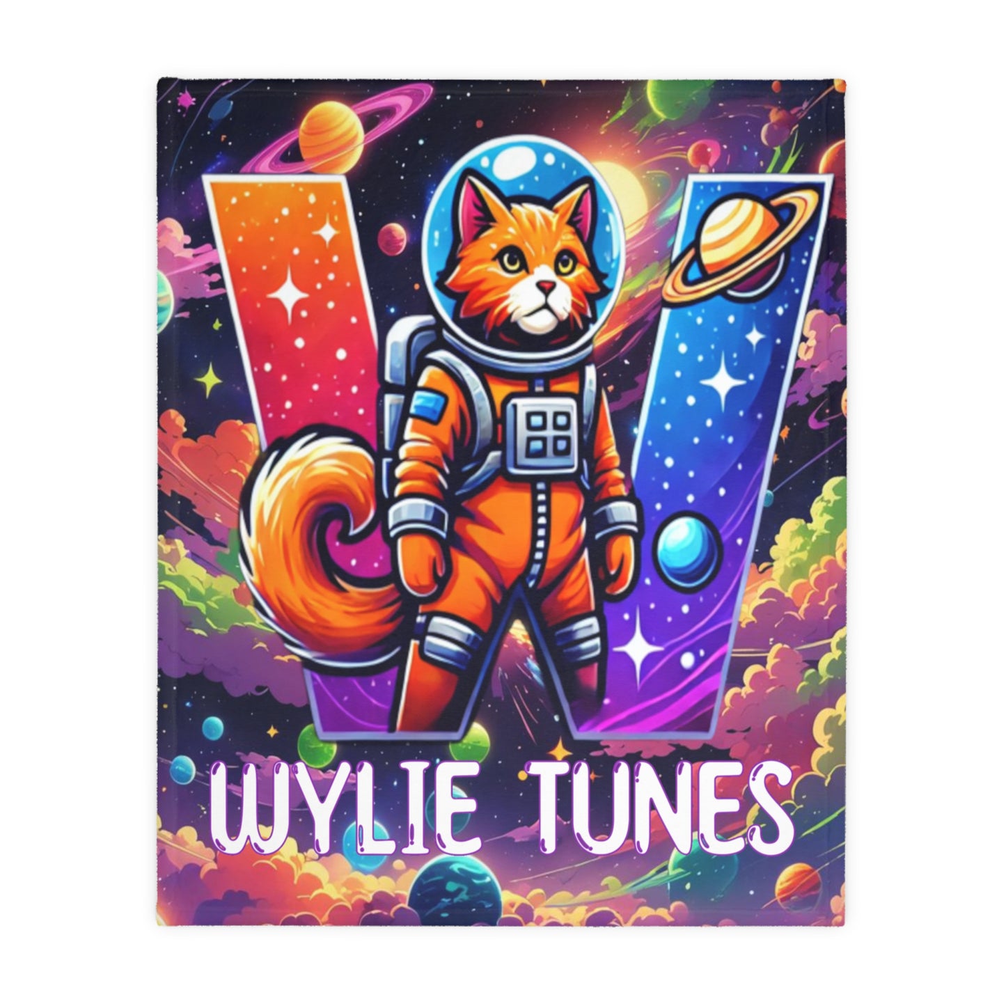 Wylie Tunes: Space Cat 2 & RipCurl Rocket Velveteen Microfiber 60x50 Reversible Blanket – “Double the Action, Double the Story"