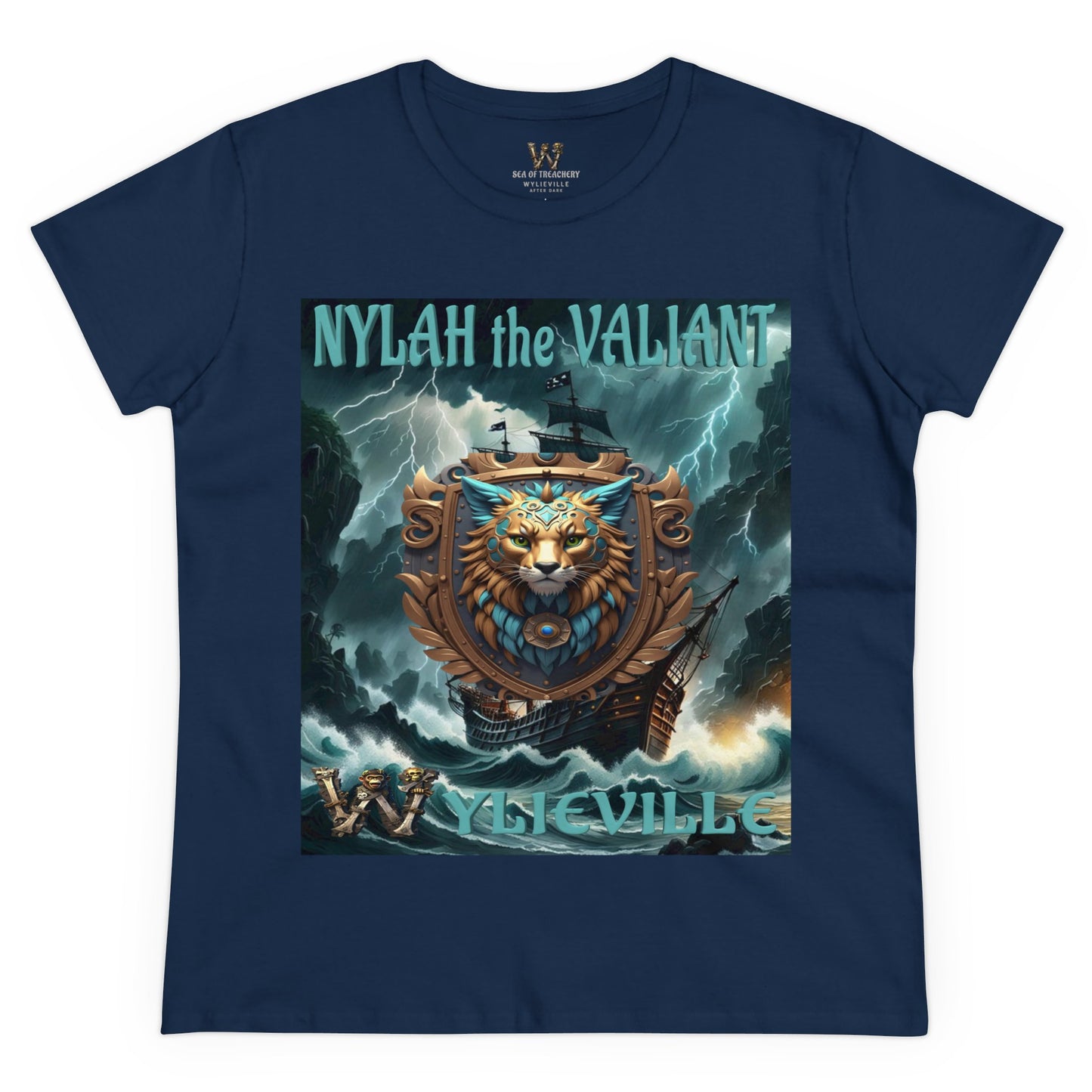 Wylieville After Dark: Nylah the Valiant Cove Midweight Cotton Tee